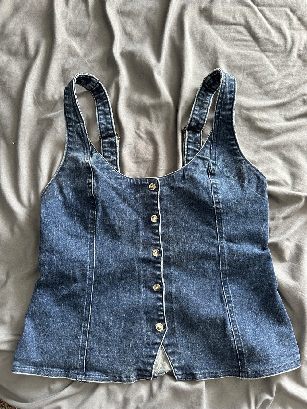 Free People Kara denim vest
